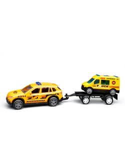 Игровая машинка с прицепом Спецтехника (BX-196)