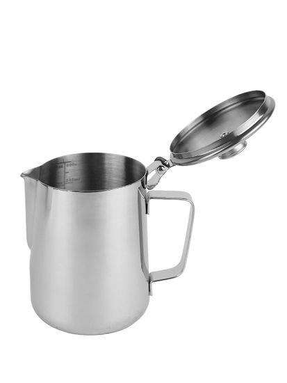 Молочник с крышкой 600 мл. из нержавеющей стали Kamille KM 4386