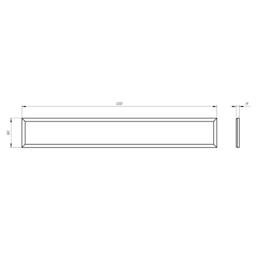 Светильник светодиодный ЭРА SPO-7-50-4K-P 50Вт 5040Лм 4000K 1200х180 призма