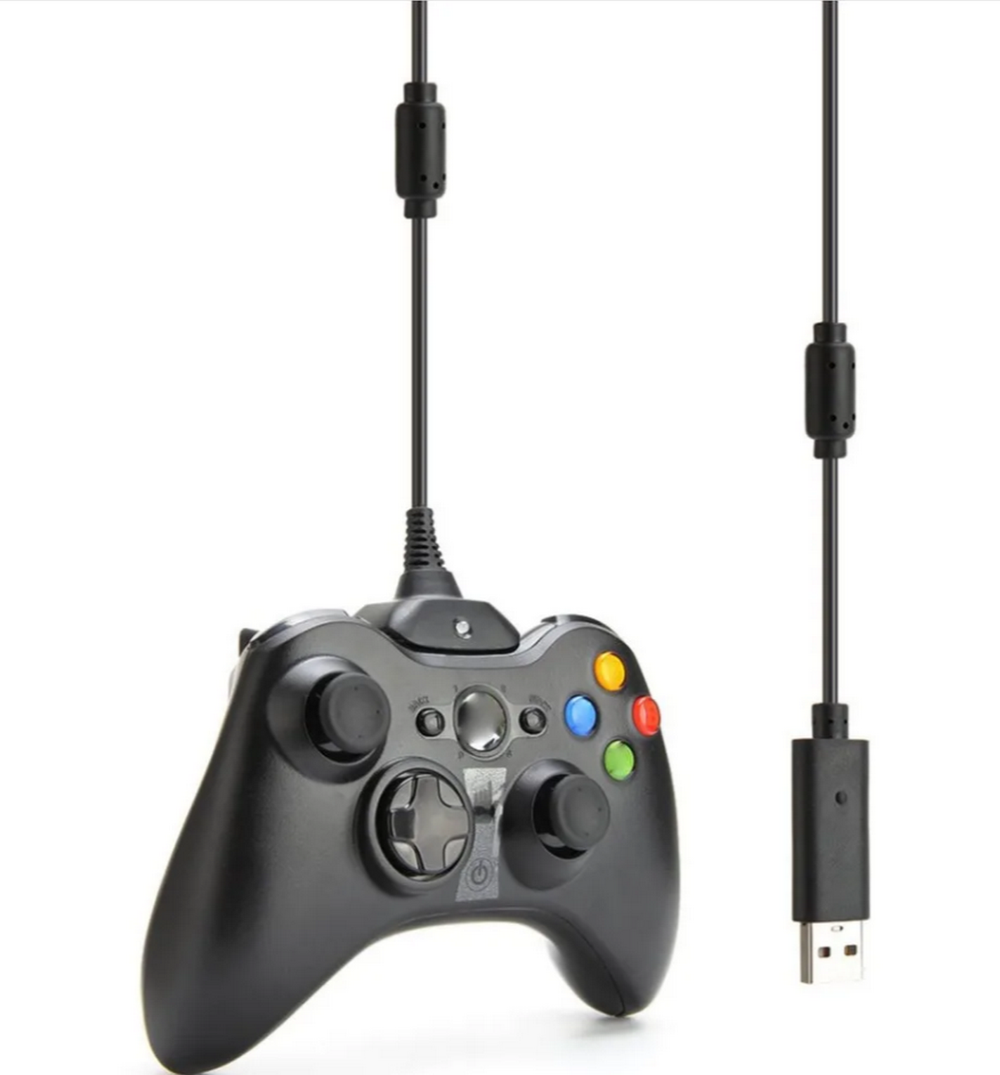 Кабель для зарядки джойстика на X-BOX 360 (2in1)