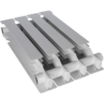 Радиатор алюминиевый STOUT Vega 500 - 4 секции (подключение боковое, цвет белый)