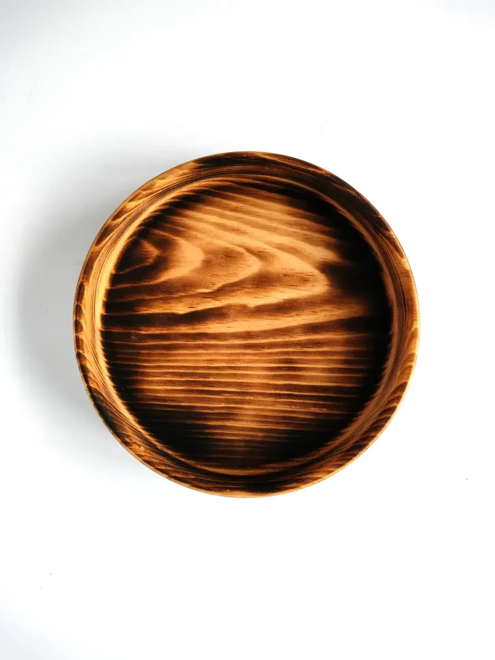 Тарелка деревянная из массива кедра