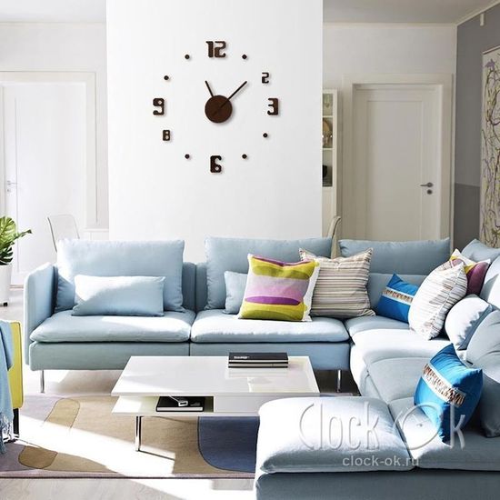 Настенные 3D часы Fashion