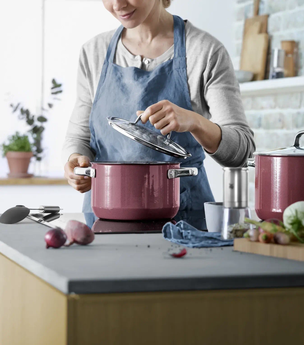 WMF Кастрюля Fusiontec Mineral 20 см 3,7 л розовый кварц