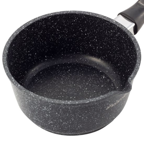 Ковш с крышкой 1,35 л. из литого алюминия Kamille KM-4436 с мраморным покрытием