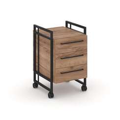 Rift Direct Тумба мобильная RF.TMR-001 Дуб Табак/Металл Черный/Черный Ручки 424*500*680