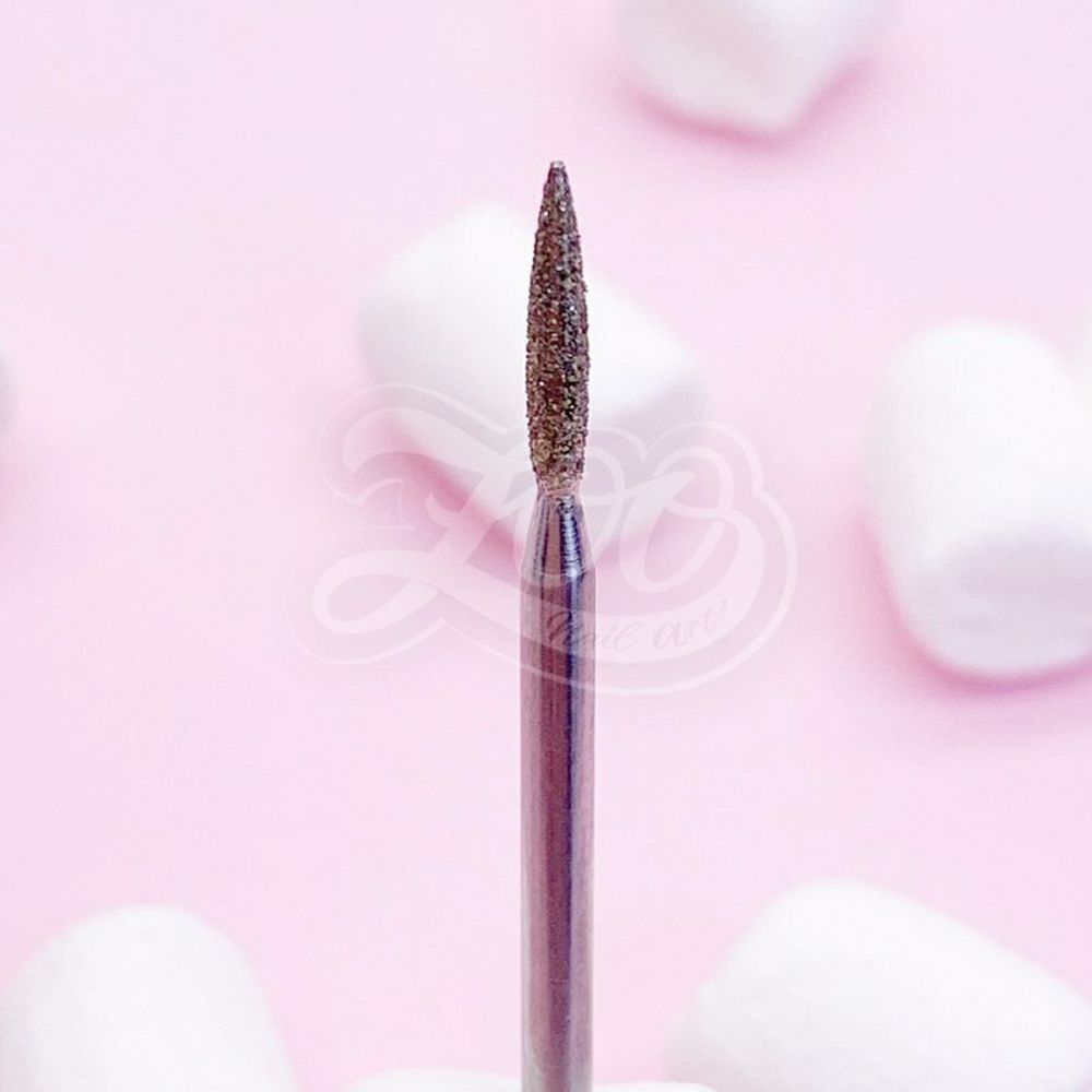 1543 Фреза алмазная пламя синяя (средняя зернистость) 2*10,5 мм