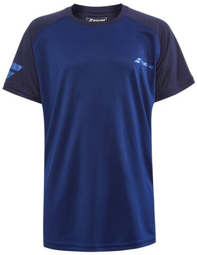 Футболка для мальчика теннисная Babolat Play Crew Neck Tee Boy - estate blue