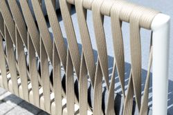 "Касабланка" лаунж-зона плетеная из роупа 4-местная, цвет серый