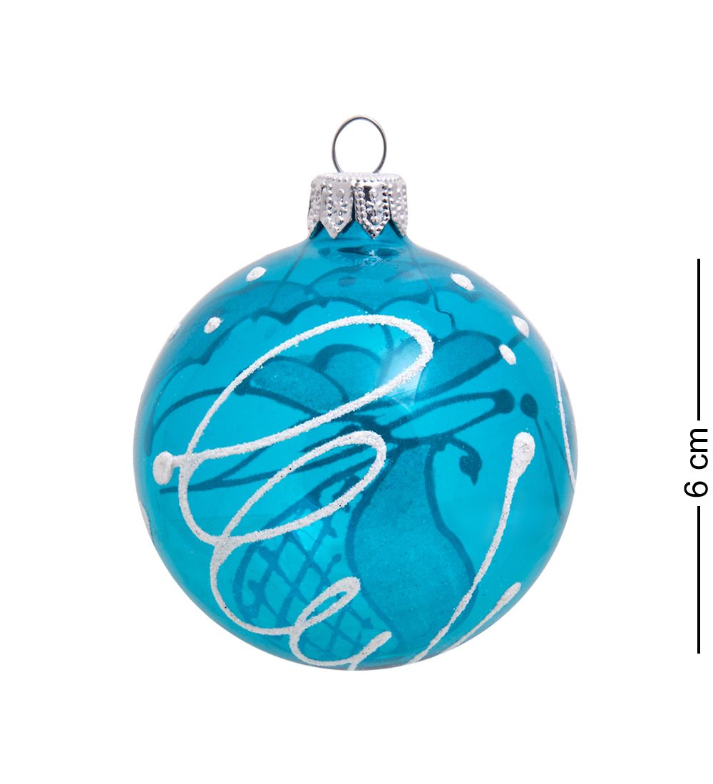 Элита НФШ-1228/1 Ел.украшение Шар «Белая бабочка» 60 мм