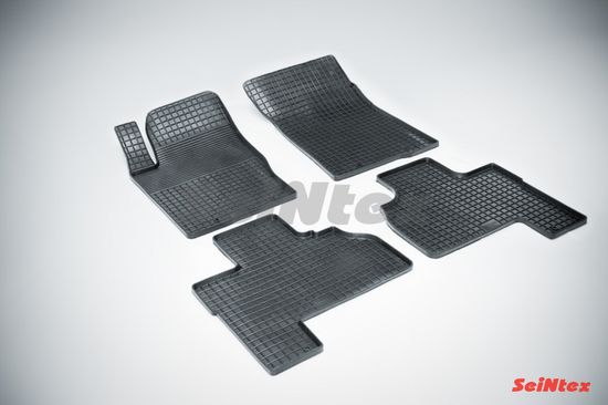 Резиновые коврики в салон Ssang Yong Actyon (2005-2010) "Сетка"