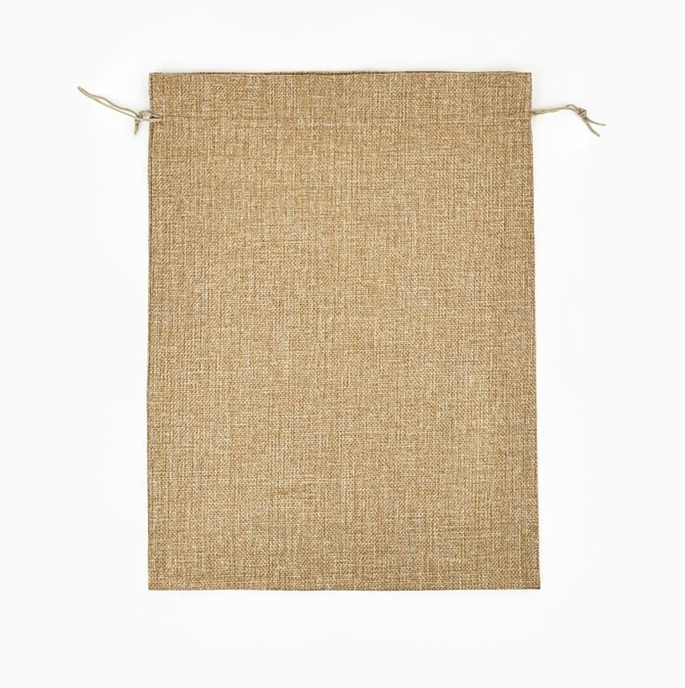 Мешочек подарочный новогодний с термонаклейкой 30х40 см