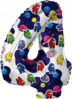 Р Цифра 4 Космонавтики 32''/81 см