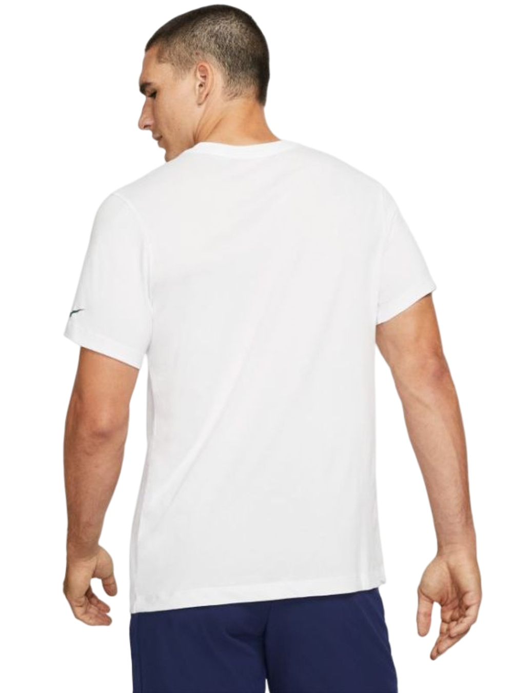 Мужская теннисная футболка Nike Court Dri-Fit Tee Rafa M - white/binary blue/university red