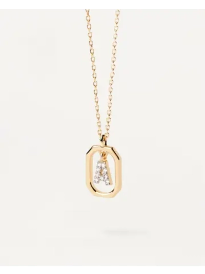 Колье серебряное женское Мини-Буква A CO01-512-U