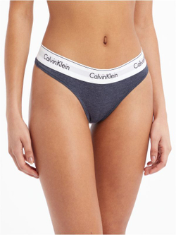 Спортивные трусы Calvin Klein Thong 1P - hemisphere blue heather