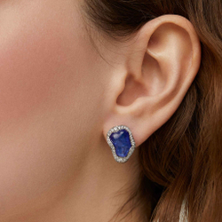 Серьги с Танзанитами и Бриллиантами, E0030-52/1