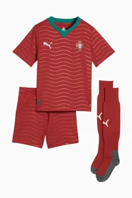 Футбольная форма Puma Portugal 2026 Home Little Kids - красный