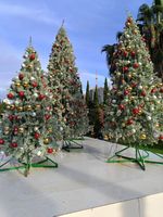 Уличная елка ствольная "Альпийская изумрудная" (пвх бело-зелёная) от 3 до 22 м