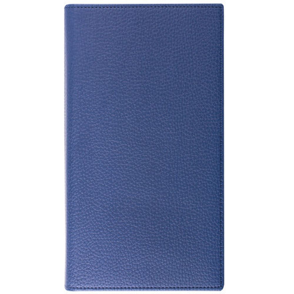 Визитница трехрядная BRAUBERG "Favorite", на 144 визитки, под фактурную кожу, темно-синяя, 231654