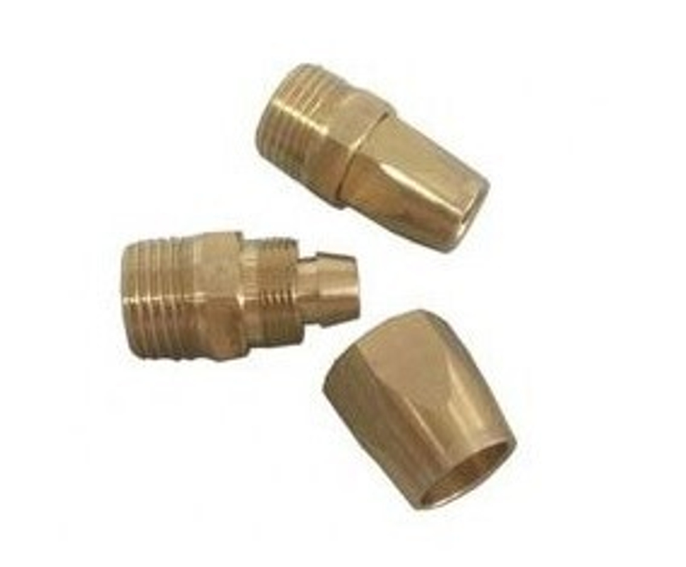 Соединитель резьбовой 1/2''с зажимом для шланга 11*16мм (наруж. резьба) RockForce##Rock FORCE RF-B1611/4