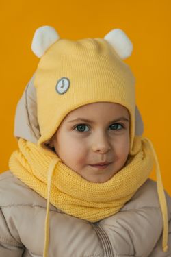 Шапка весенняя/осенняя вязаная ЛОРА (Груша)