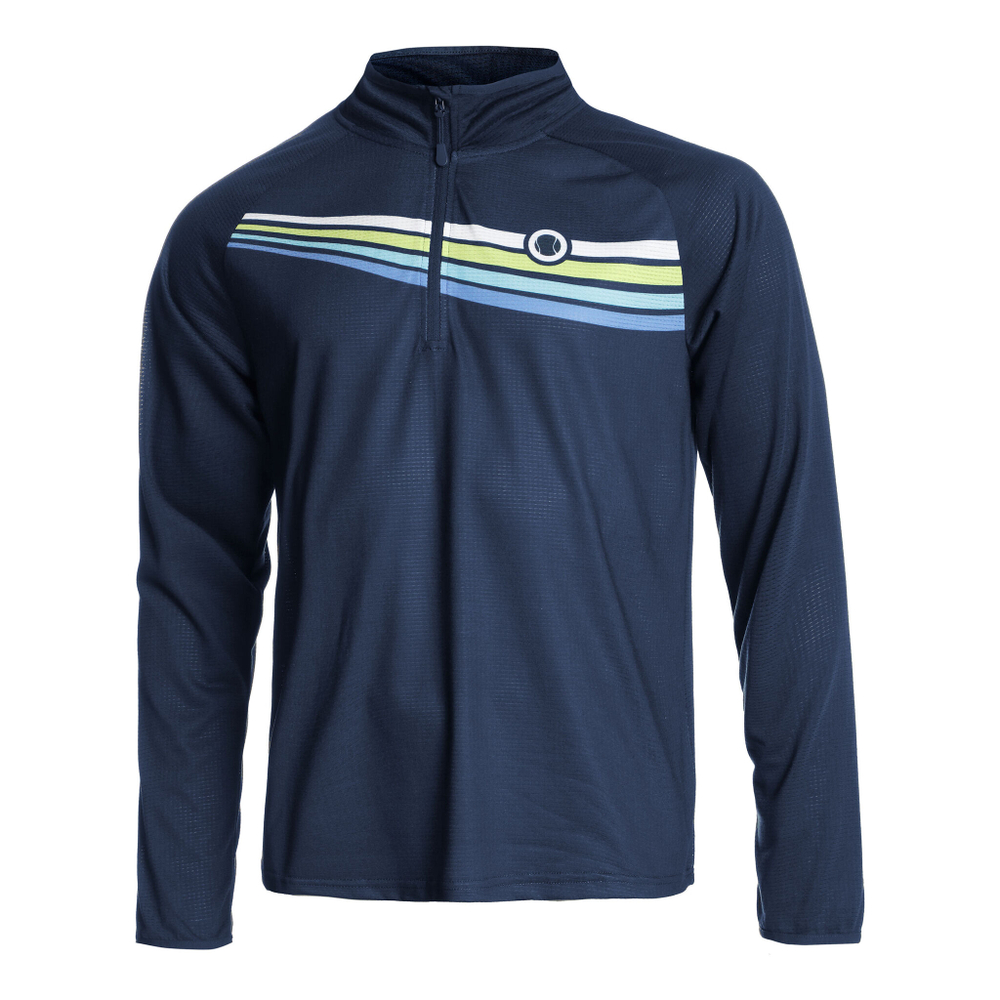 Мужское теннисное поло Tennis-Point Long Sleeve Special Edition Men - Dark Blue, Multicoloured
