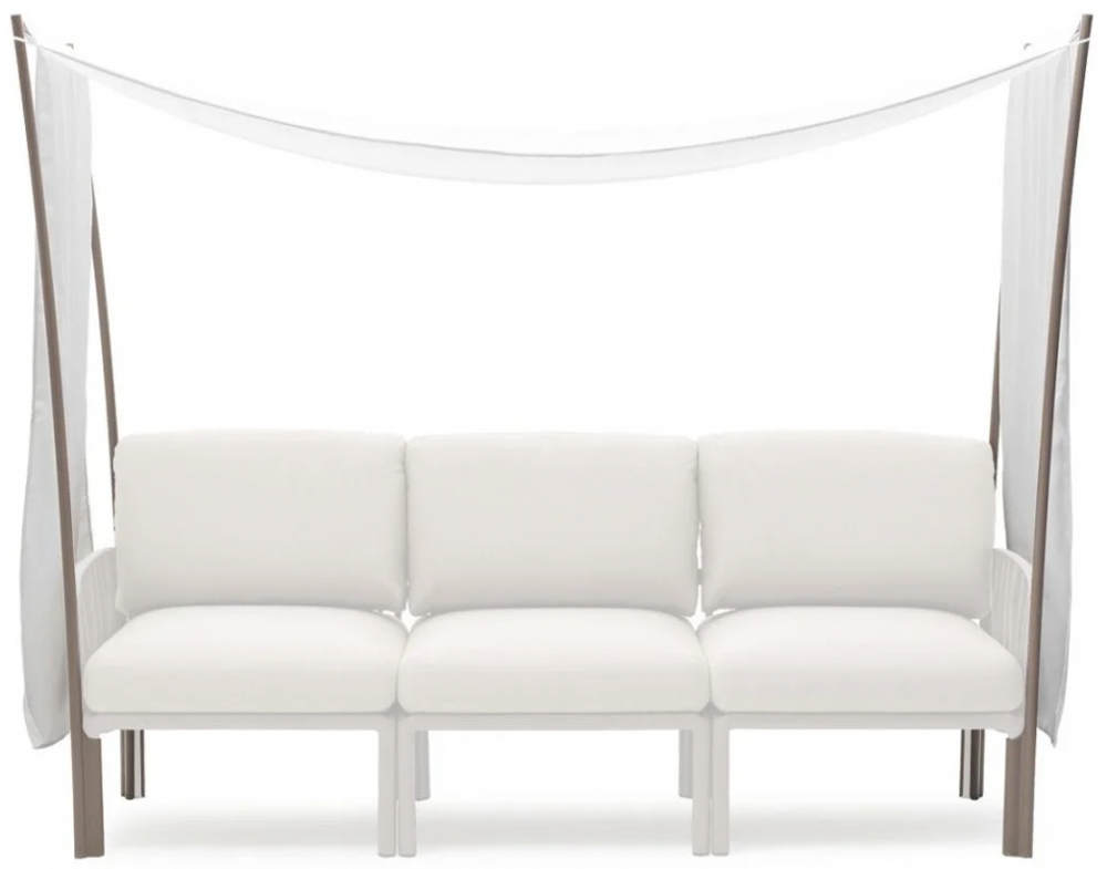 Балдахин Nardi Komodo Ombra 3, тортора, белый