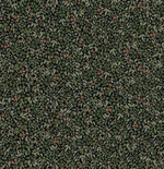 Мелкораппортный растительный дизайн с листьями, цветами и ягодами