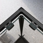 Душевой уголок BelBagno LUCE-A-2 90х90 стекло прозрачное/профиль черный