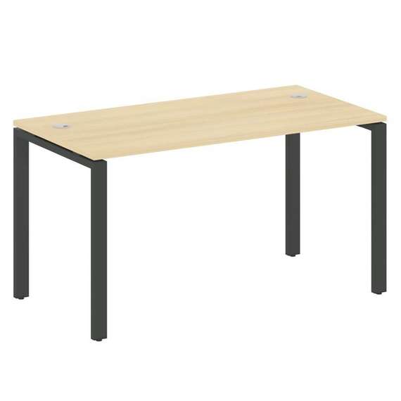 Metal System Стол письменный на П-образном м/к БП.СП-3 Акация Лорка/Металл Антрацит 1400*720*750