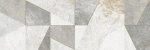 Настенная плитка Alma Ceramica TWU3090LAN17R Land 30x90 белая / серая матовая под камень / геометрия