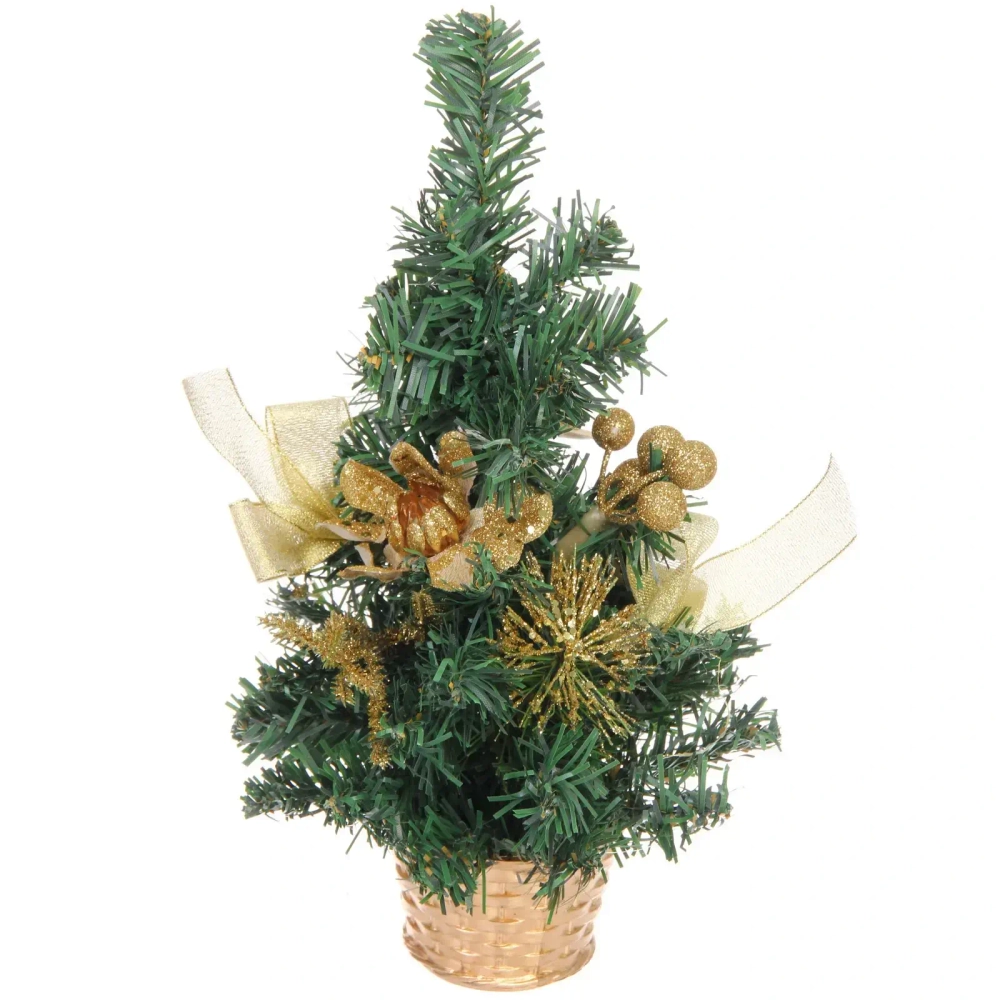 Елка декоративная «Сказочный блеск» 30 см, Золото