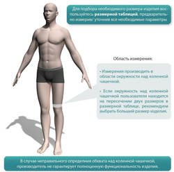 Бандаж на коленный сустав универсальный разъемный KS-053
