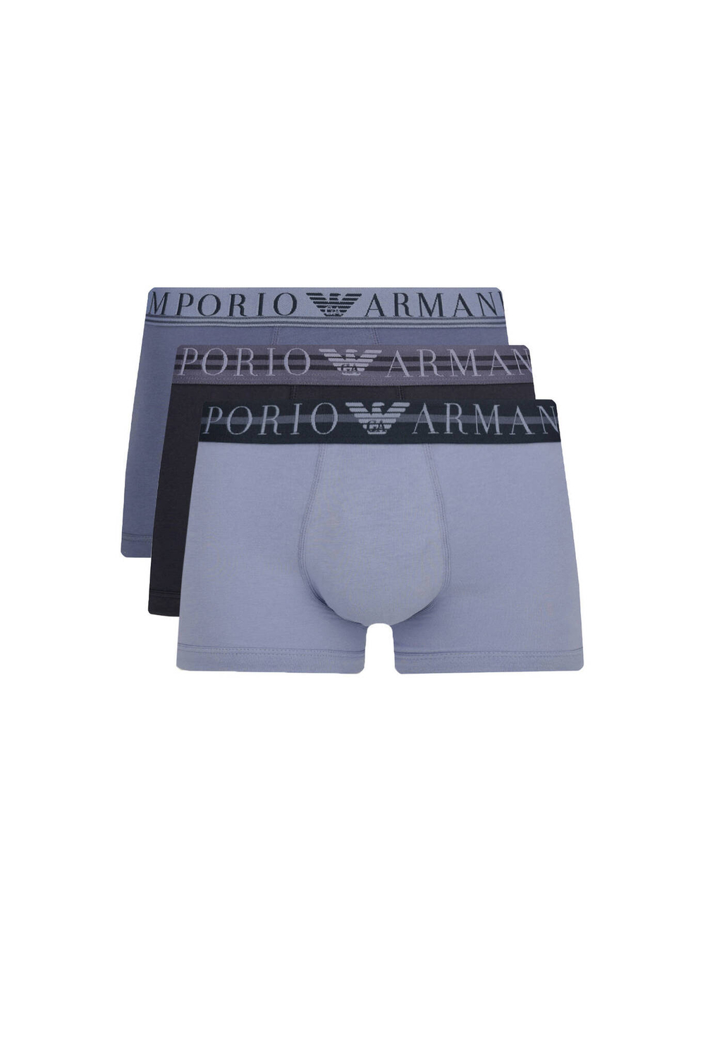 Трусики-боксеры 3шт. Emporio Armani - голубой(111357 3F723)