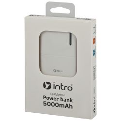 Power bank портативное зарядное устройство Intro ZX50 5000mAh белый