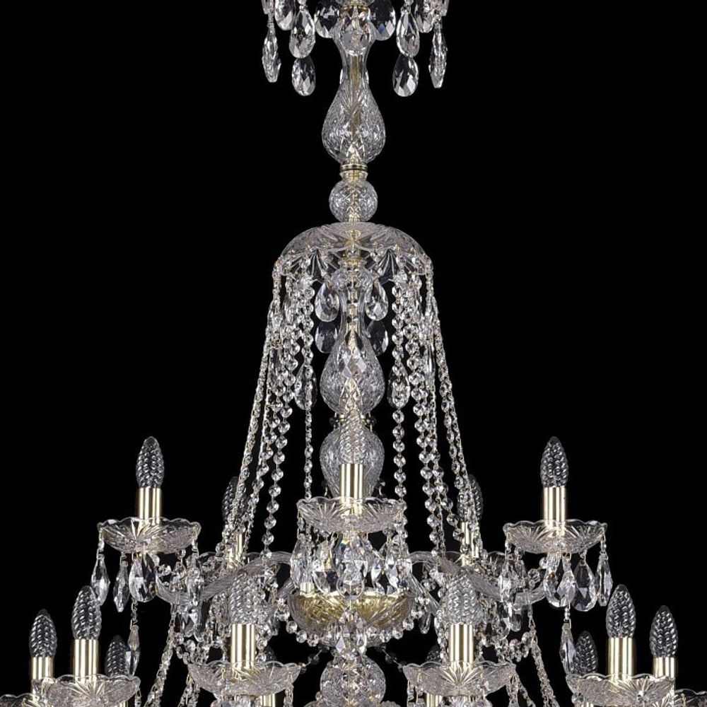 Подвесная люстра Bohemia Ivele Crystal 1413 1413/20+10+5/400/XL-158/3d/G