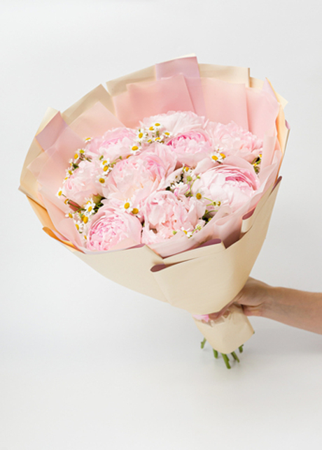 Букет из пионов Сара Бернар L #16
