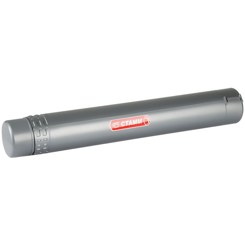 Тубус СТАММ телескопичский, А2,  D64мм L410-700мм, серый
