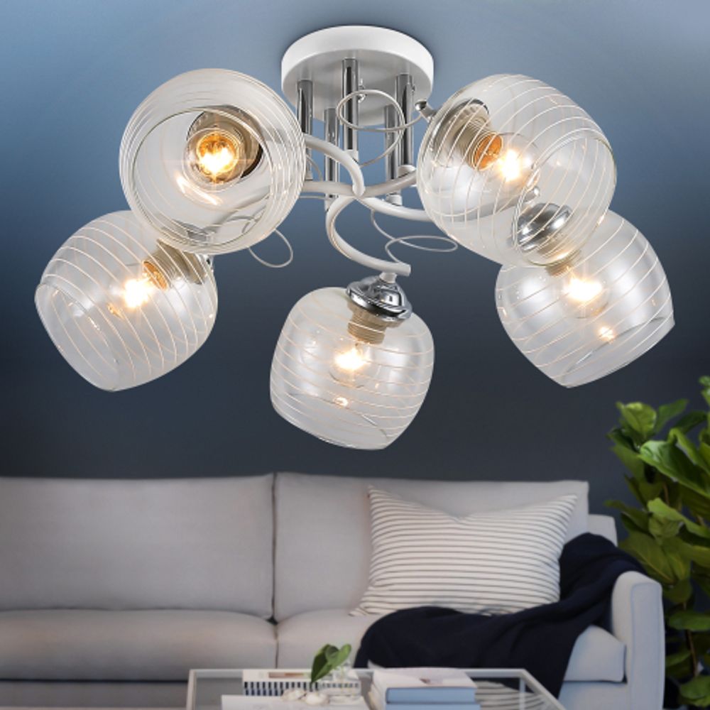 Люстра Rivoli Estefany 9131-305 5 х Е27 40 Вт модерн | Rivoli