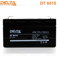 Аккумуляторная батарея Delta DT 6015 (6V / 1.5Ah)