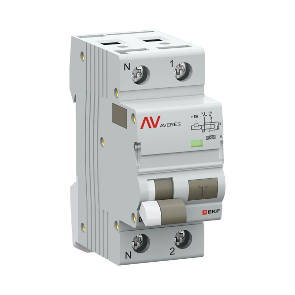Дифференциальный автомат DVA-10 1П+N 16А (C) 30мА (A) 10кА EKF AVERES