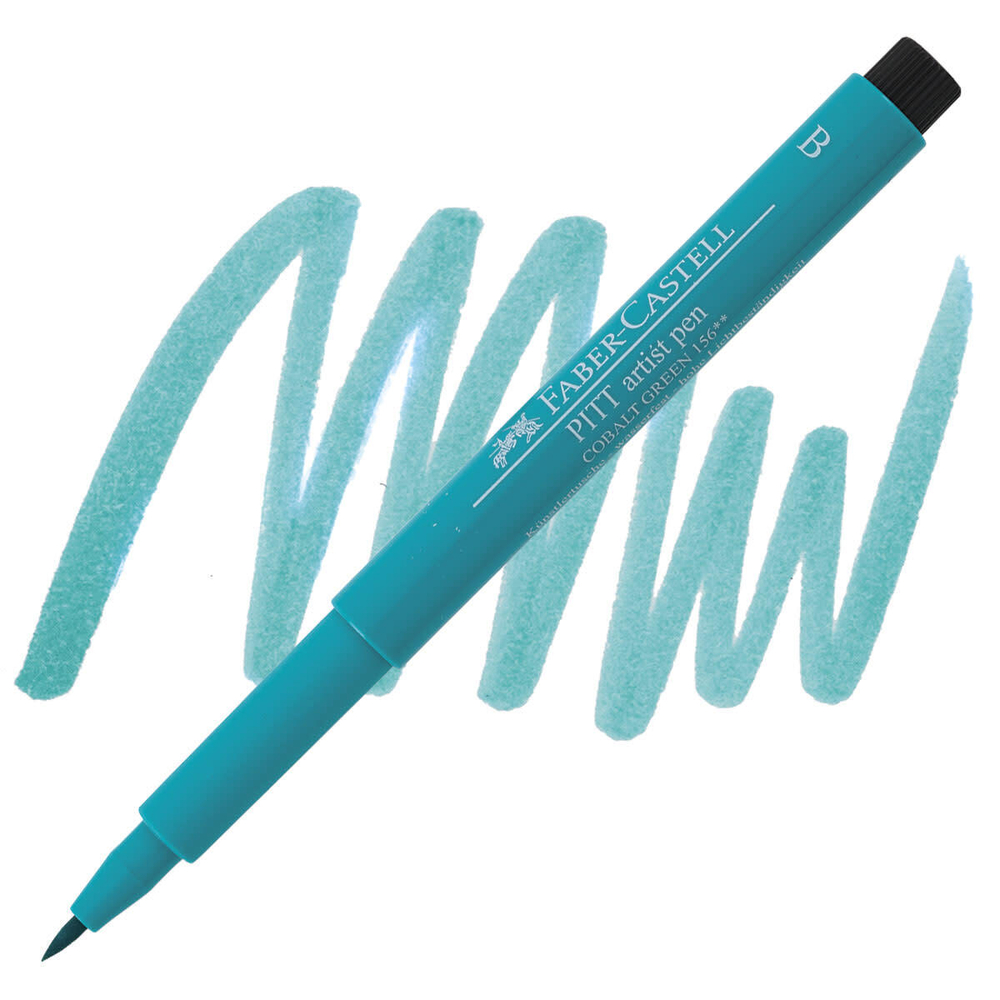 Faber-Castell Pitt Pen (B). 156 Cobalt Green