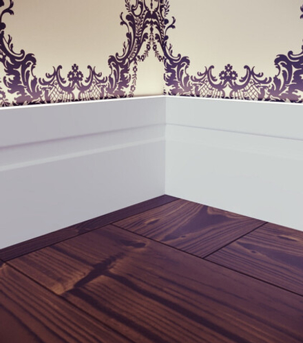 Плинтус МДФ EVROWOOD, PN 022 LED, Белый