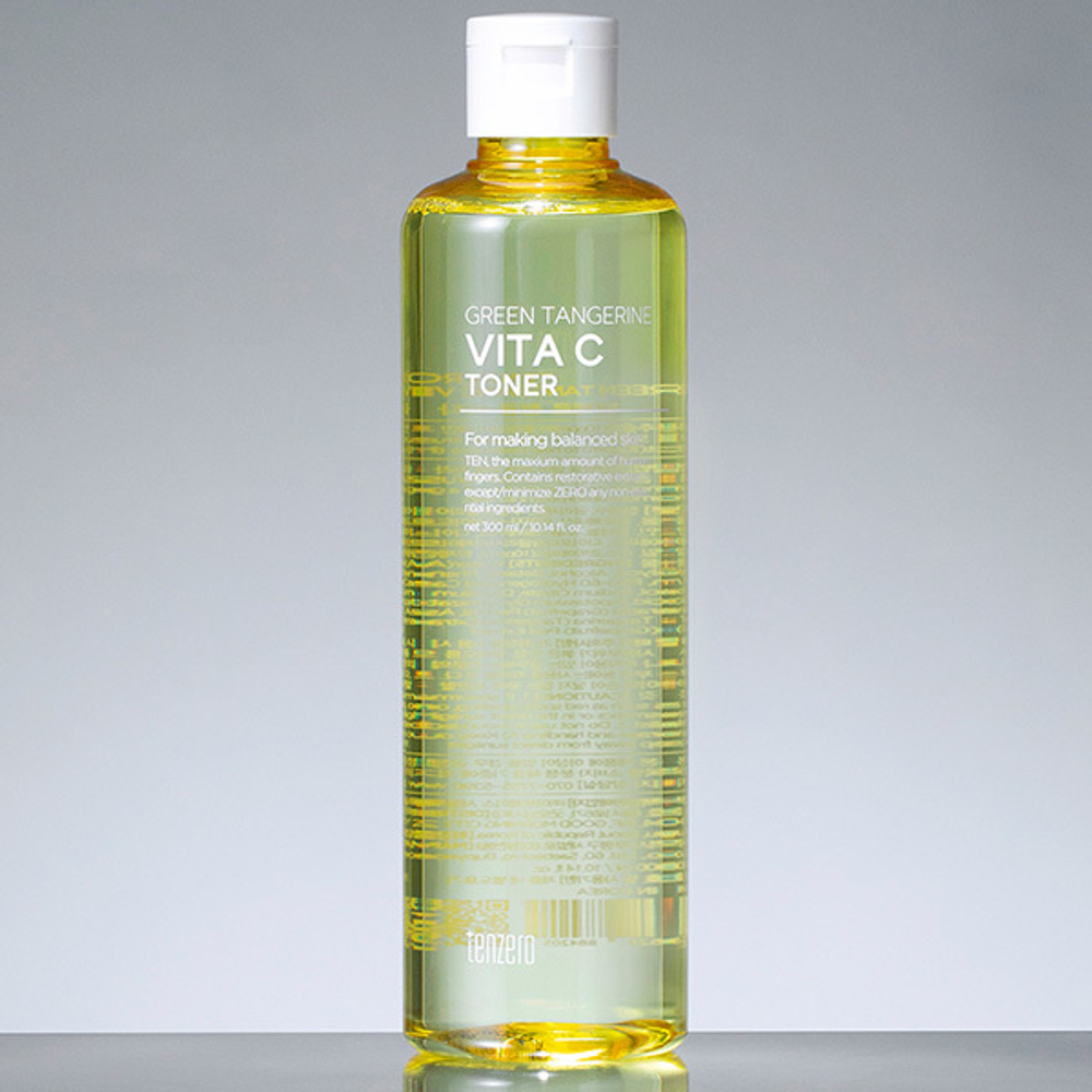 Освежающий тонер с экстрактом Зелёного Мандарина Tenzero Green Tangerine Vita C Toner 300мл