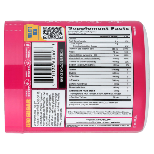 G FUEL, Energy Formula, запатентованный соус, малиновый лимонад, 248 г (8,7 унции)