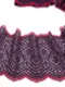 03-177  Кружево эластичное 18 см, слива/красный