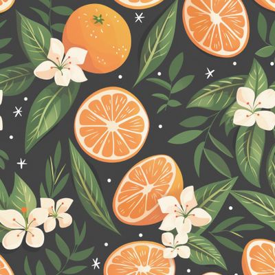 Апельсины на темном фоне