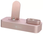 Док станция 2 в 1 Base 22 iPhone/Air Pod (CS7205-MRG) Rose gold COTEetCI