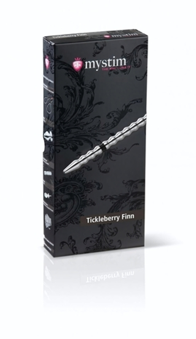 Уретральный зонд Tickleberry Finn для электростимуляции (Цвет: серебристый)